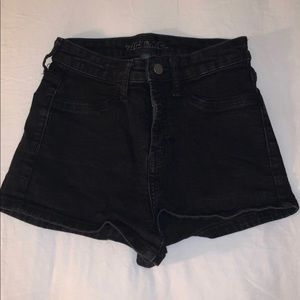 Black Jean shorts